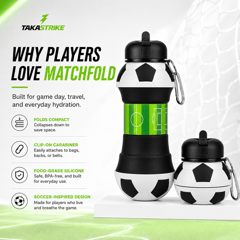 MatchFold Soccer Bottle