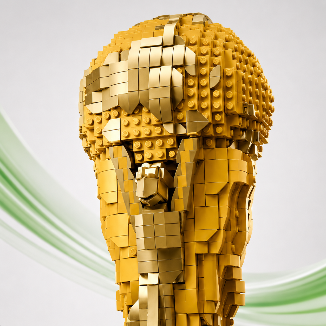 Golden Victory Block Trophy